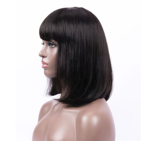 13x4 lace short bob wigs peruvian 100% remy hair can be dyed lace front human hair wigs pre-plucked bleached knots, Black
13x4 lace short bob wigs peruvian 100% remy hair can be dyed lace front human hair wigs pre-plucked bleached knots, Black