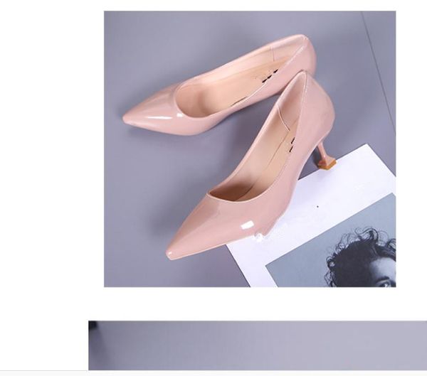 2020 spring and autumn with new style fashion middle heel fine heel pointed end women's shoes @gtyui656, Black
2020 spring and autumn with new style fashion middle heel fine heel pointed end women's shoes @gtyui656, Black