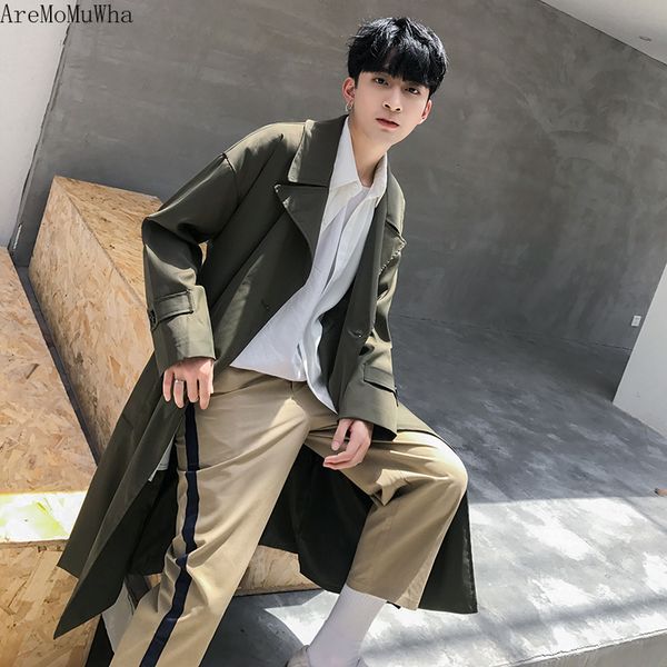 aremomuwha 2019 new fashion loose long paragraph over the knee coat men's trend korean version of the self-cultivation solid 845, Tan;black
aremomuwha 2019 new fashion loose long paragraph over the knee coat men's trend korean version of the self-cultivation solid 845, Tan;black
