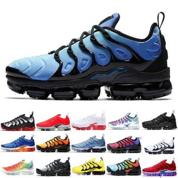 2019 new tn plus running shoes men women game royal rainbow bleached aqua triple white black fades blue volt trainer designer sneakers
2019 new tn plus running shoes men women game royal rainbow bleached aqua triple white black fades blue volt trainer designer sneakers