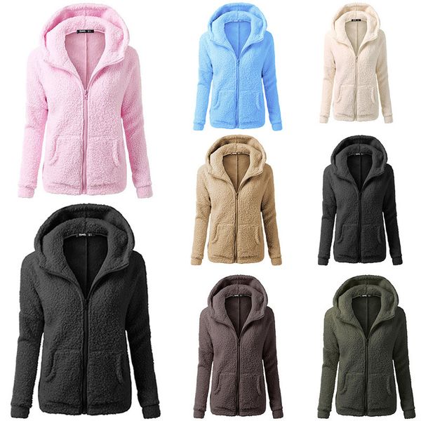 plus velvet women hooded jacket winter thicken warm zipper hoodies coat soft suede girls outerwear plus size s-5xl casual jacket, Black;brown
plus velvet women hooded jacket winter thicken warm zipper hoodies coat soft suede girls outerwear plus size s-5xl casual jacket, Black;brown