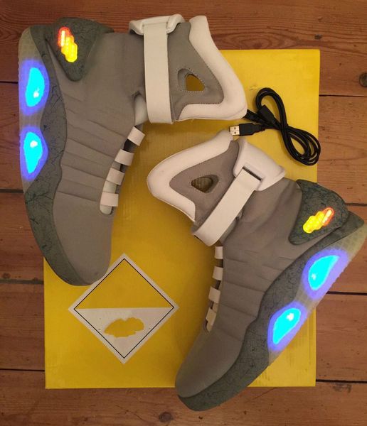 the limited edition mag back to the future glows in marty mcfly's dark grey trainers
the limited edition mag back to the future glows in marty mcfly's dark grey trainers