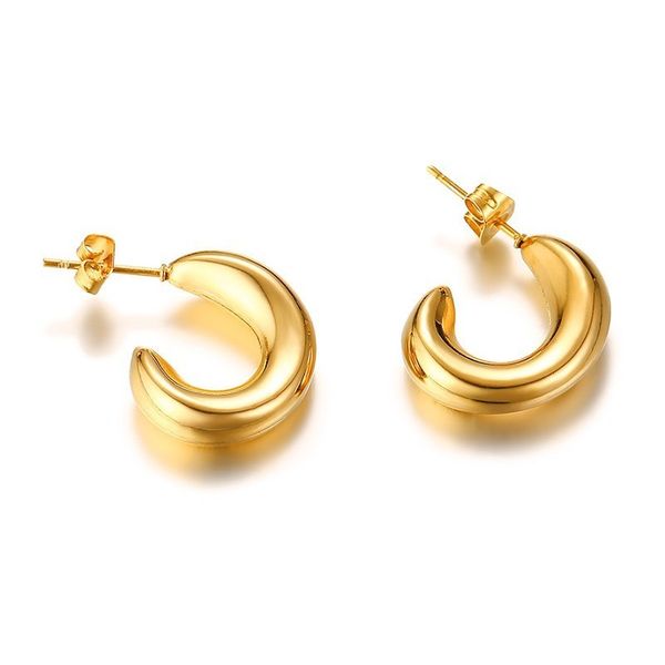 gold color women's hoop earrings stainless steel mini tube initial u letter design elegant ear jewelry ons size girlfriend gifts, Golden
gold color women's hoop earrings stainless steel mini tube initial u letter design elegant ear jewelry ons size girlfriend gifts, Golden