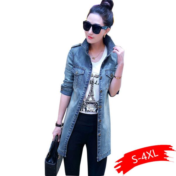 basic long denim coats women slim ripped denim jacket femme elegant vintage frayed jackets outwear casacos feminino, Black;brown
basic long denim coats women slim ripped denim jacket femme elegant vintage frayed jackets outwear casacos feminino, Black;brown