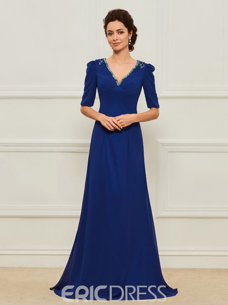 mother of the bridal dresses v neck 1/2 sleeve beads chiffon prom dress floor length mothers dresses, Black;red
mother of the bridal dresses v neck 1/2 sleeve beads chiffon prom dress floor length mothers dresses, Black;red