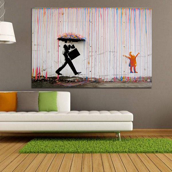 banksy art graffiti colorful rain oil painting on canvas modern canvas painting wall art for living room decoration 191003
banksy art graffiti colorful rain oil painting on canvas modern canvas painting wall art for living room decoration 191003