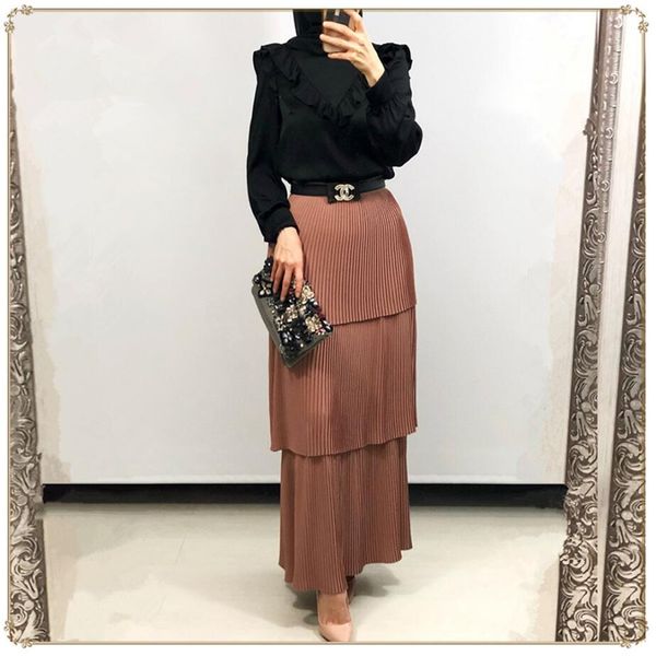 2019 maxi muslim skirt pleated for women dubai arab turkey islamic ladies clothing long skirt cotton plus size wholesale, Red
2019 maxi muslim skirt pleated for women dubai arab turkey islamic ladies clothing long skirt cotton plus size wholesale, Red