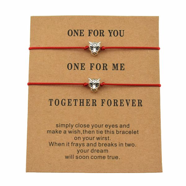 2pcs/set new tiger head leopard charm red rope thread string friendship bracelets for couples lover men women jewelry gifts, Golden;silver
2pcs/set new tiger head leopard charm red rope thread string friendship bracelets for couples lover men women jewelry gifts, Golden;silver