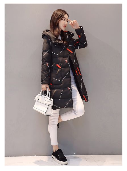 winter 2018 women's medium and long polyester hat long-sleeve white duck down plus thickened boutique women's wear 90024, Black
winter 2018 women's medium and long polyester hat long-sleeve white duck down plus thickened boutique women's wear 90024, Black
