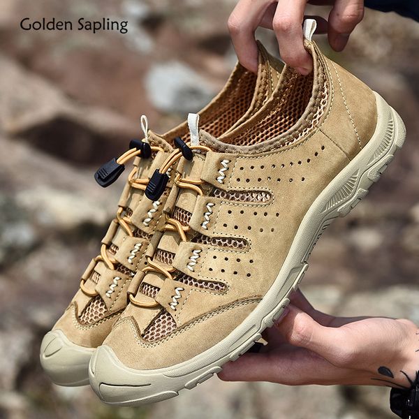 golden sapling outdoor shoes men breathable genuine leather mountain hiking boots flexible rubber men's sneakers summer trekking
golden sapling outdoor shoes men breathable genuine leather mountain hiking boots flexible rubber men's sneakers summer trekking