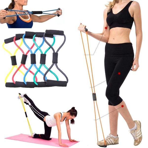 resistance bands 8 word rope chest expander muscle training equipment puller 5 color foam, latex stretch arm apparatus
resistance bands 8 word rope chest expander muscle training equipment puller 5 color foam, latex stretch arm apparatus