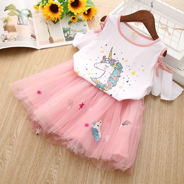 girls summer clothes set unicorn printed toddler baby party set unicorn embroidery tutu skirt sets children's princess costumes kid clo, White
girls summer clothes set unicorn printed toddler baby party set unicorn embroidery tutu skirt sets children's princess costumes kid clo, White