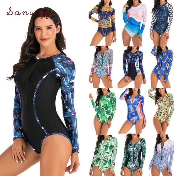 2020 new diving piece swimsuit print long sleeve women swimwear bathing suit rash surfing swimming suit
2020 new diving piece swimsuit print long sleeve women swimwear bathing suit rash surfing swimming suit
