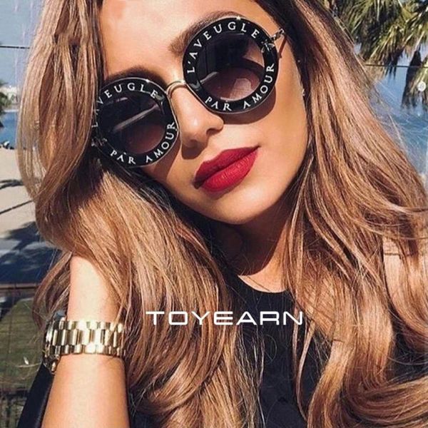 toyearn vintage brand round sunglasses women fashion english letters bee metal frame circle sun glasses for female, White;black
toyearn vintage brand round sunglasses women fashion english letters bee metal frame circle sun glasses for female, White;black