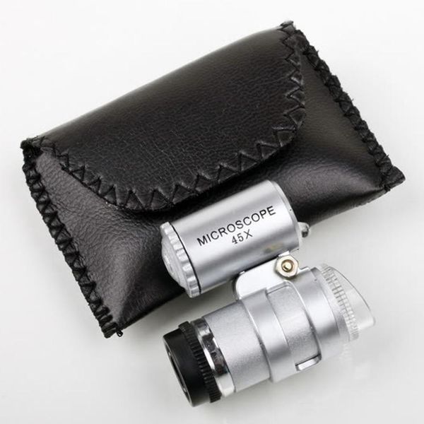 microscope 45x jeweler magnifier jewelry loupes mini magnifiers pocket microscopes with led light + leather pouch magnifying glass mg10081
microscope 45x jeweler magnifier jewelry loupes mini magnifiers pocket microscopes with led light + leather pouch magnifying glass mg10081