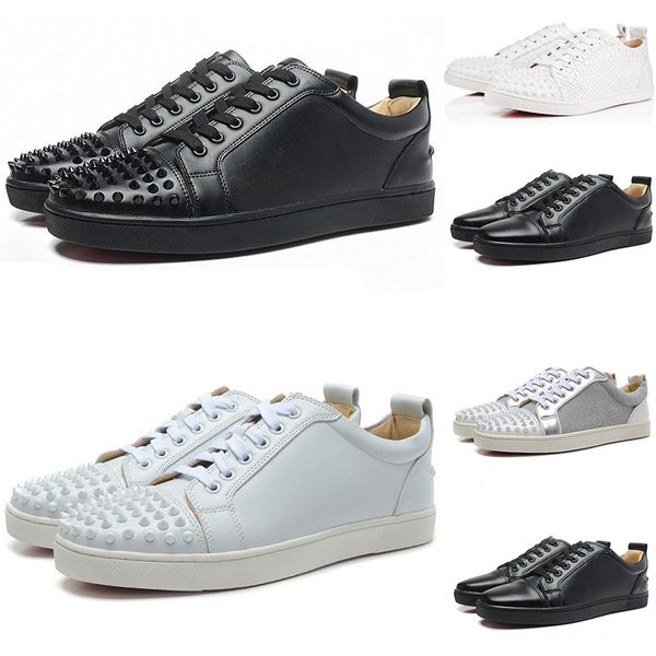 With Box 2019 High Quality Genuine Leather Suedue Black White Rivet Shoes Luxury Fashion Mens Women Designer Casual Spike Shoes
With Box 2019 High Quality Genuine Leather Suedue Black White Rivet Shoes Luxury Fashion Mens Women Designer Casual Spike Shoes