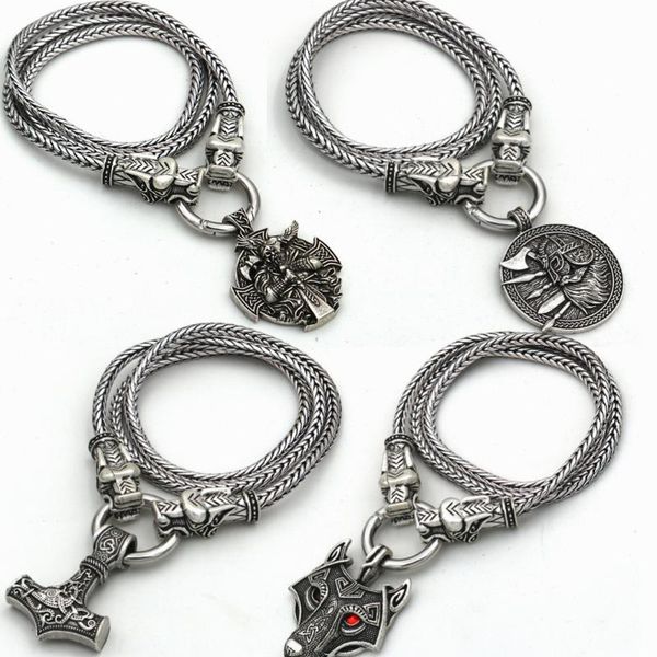 viking odin amulet thor hammer mjolnir pendant wolf head irish knot wicca pagan talisman jewlery necklace men women dropshipping, Silver
viking odin amulet thor hammer mjolnir pendant wolf head irish knot wicca pagan talisman jewlery necklace men women dropshipping, Silver