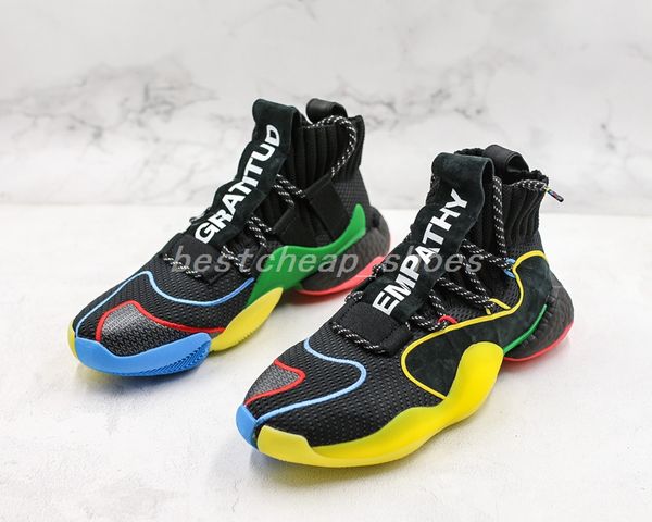 

2018 New Crazy Byw x Pharrell williams Благодарность и сочувствие Носок Мужская баскетбольная обувь Дизайнер Fly Men Trainer Теннисные кроссовки Размер 40-45