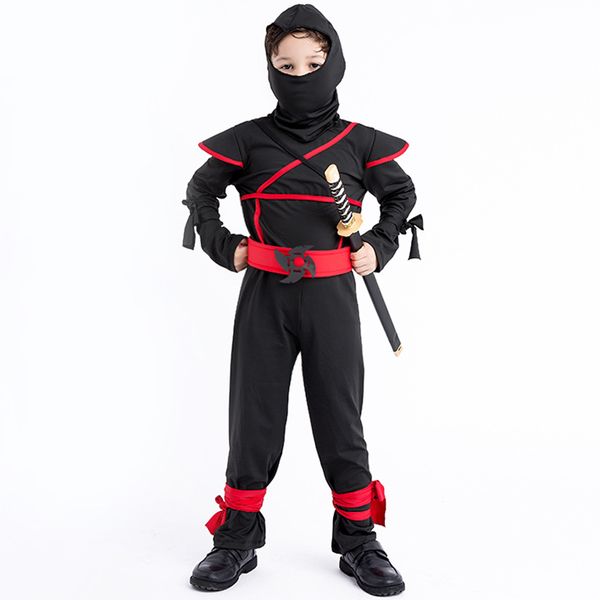 child ninja costume halloween costume cosplay boys black ninja warrior uniforms, Black;red
child ninja costume halloween costume cosplay boys black ninja warrior uniforms, Black;red
