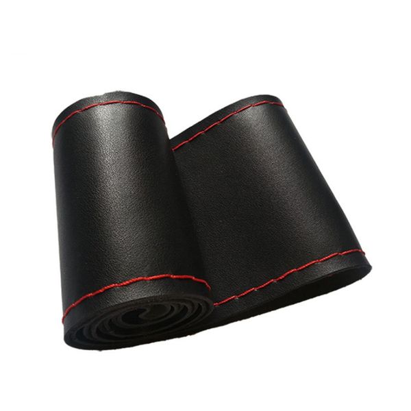 universalcar steering wheel cover genuine leather with soft anti-slip black diy braid & needles thread fit for 38cm diameter
universalcar steering wheel cover genuine leather with soft anti-slip black diy braid & needles thread fit for 38cm diameter