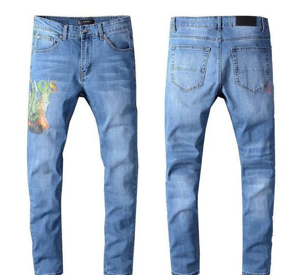 amiri mens jeans snake retro new men designer jeans fashion irregular striped embroidered denim pants street hip hop bike riding pants, Blue
amiri mens jeans snake retro new men designer jeans fashion irregular striped embroidered denim pants street hip hop bike riding pants, Blue