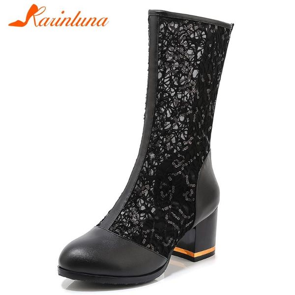 karin new 33-43 ladies 2020 high heels boots breathable mid-calf mesh boots women elegant light summer shoes woman, Black
karin new 33-43 ladies 2020 high heels boots breathable mid-calf mesh boots women elegant light summer shoes woman, Black