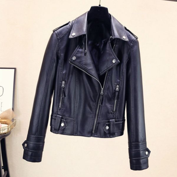 2020 spring autumn zipper motorcycle coat womens fashion biker jackets women faux pu leather short jacket, Black
2020 spring autumn zipper motorcycle coat womens fashion biker jackets women faux pu leather short jacket, Black