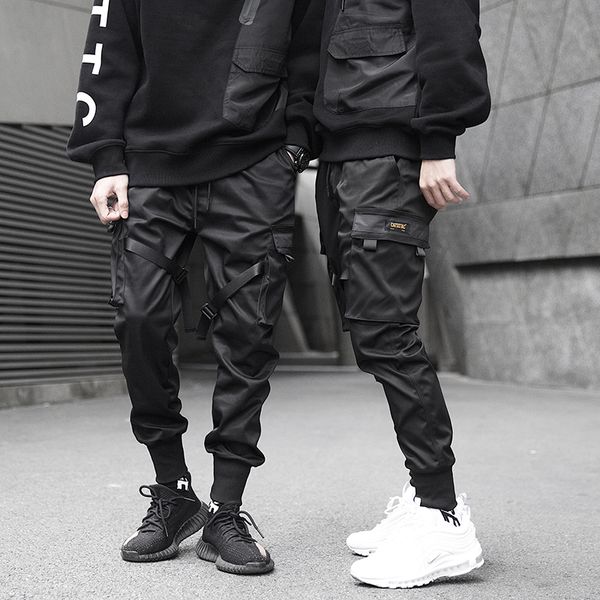 men ribbons color block black pocket cargo pants 2019 harem joggers harajuku sweatpant hip hop trousers
men ribbons color block black pocket cargo pants 2019 harem joggers harajuku sweatpant hip hop trousers