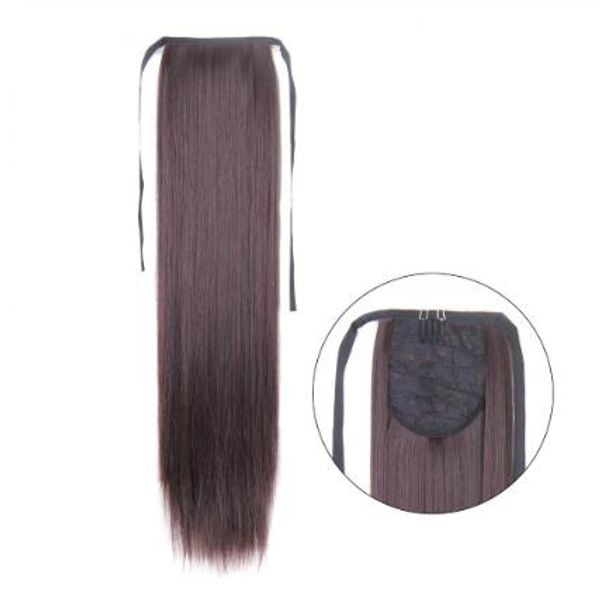 60cm long straight clip in hair tail false ponytail hairpiece with hairpins synthetic hair pony tail hair extensions, Black
60cm long straight clip in hair tail false ponytail hairpiece with hairpins synthetic hair pony tail hair extensions, Black