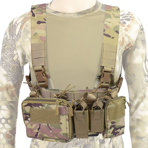 hunting jackets outdoor vest tactical chest rig molle double magazine pouch paintball carrier vests army equipment, Camo;black
hunting jackets outdoor vest tactical chest rig molle double magazine pouch paintball carrier vests army equipment, Camo;black