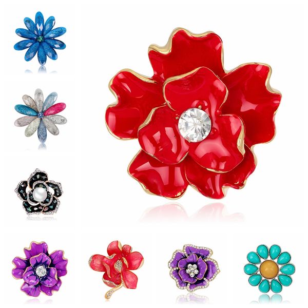 enamel rhinestones flower brooch pins for women fashion dropshipping gifts for women, Gray
enamel rhinestones flower brooch pins for women fashion dropshipping gifts for women, Gray