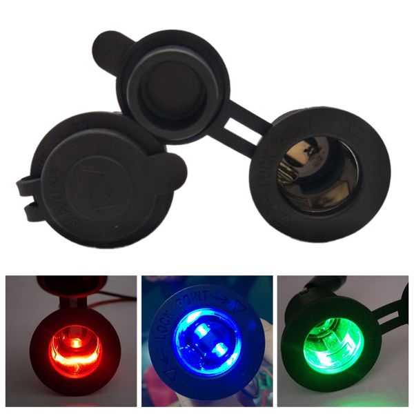 new luminous led light 12-24v car modification cigarette lighter power socket power plug with waterproof cover
new luminous led light 12-24v car modification cigarette lighter power socket power plug with waterproof cover