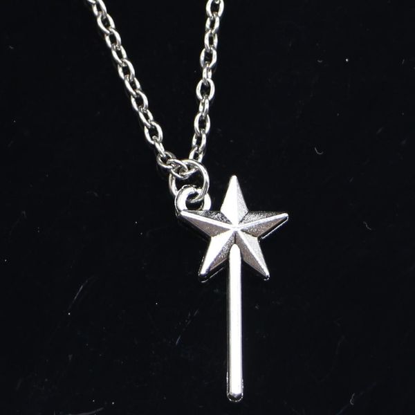 20 шт. новая мода ожерелье 25x13 мм волшебная палочка серебряные подвески короткие длинные женщины мужчины colar подарок ювелирные изделия к, Silver 
20 шт. новая мода ожерелье 25x13 мм волшебная палочка серебряные подвески короткие длинные женщины мужчины colar подарок ювелирные изделия к, Silver