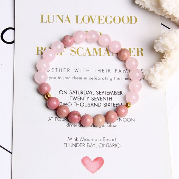 women girl rose pink crystal beads bracelet for ladies natural pink rhodochrosite rhodonite stone beads bracelet jewelry gifts, Black
women girl rose pink crystal beads bracelet for ladies natural pink rhodochrosite rhodonite stone beads bracelet jewelry gifts, Black