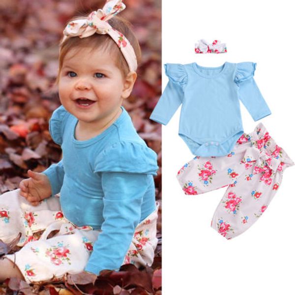 emmababy newborn infant baby girls cute lovely 3pcs long sleeve ruffles romper floral print pants headband, Pink;blue
emmababy newborn infant baby girls cute lovely 3pcs long sleeve ruffles romper floral print pants headband, Pink;blue