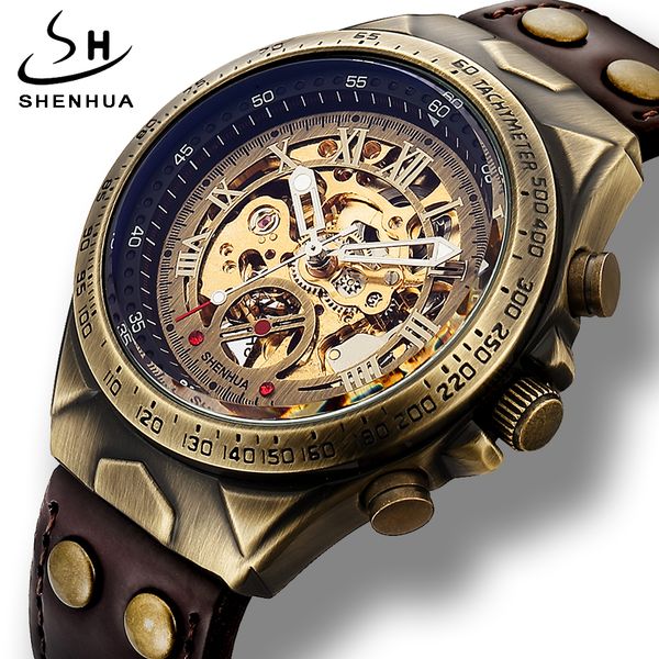fashion shenhua men watch automatic mechanical clock transparent steampunk skeleton leather luminous hands watch montre homme, Slivery;brown
fashion shenhua men watch automatic mechanical clock transparent steampunk skeleton leather luminous hands watch montre homme, Slivery;brown