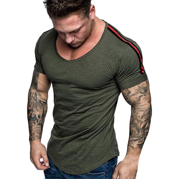 2019 t shirt men summer fashion brand casual solid color tshirt cotton panel short sleeve fitness t-shirt blouse, White;black
2019 t shirt men summer fashion brand casual solid color tshirt cotton panel short sleeve fitness t-shirt blouse, White;black