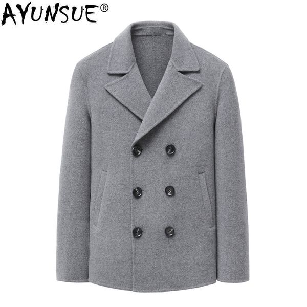 ayunsue 2019 new 100% wool coat men double-sided short handmade spring male jacket woolen coats overcoat mg-00-7167 kj1313, Black
ayunsue 2019 new 100% wool coat men double-sided short handmade spring male jacket woolen coats overcoat mg-00-7167 kj1313, Black
