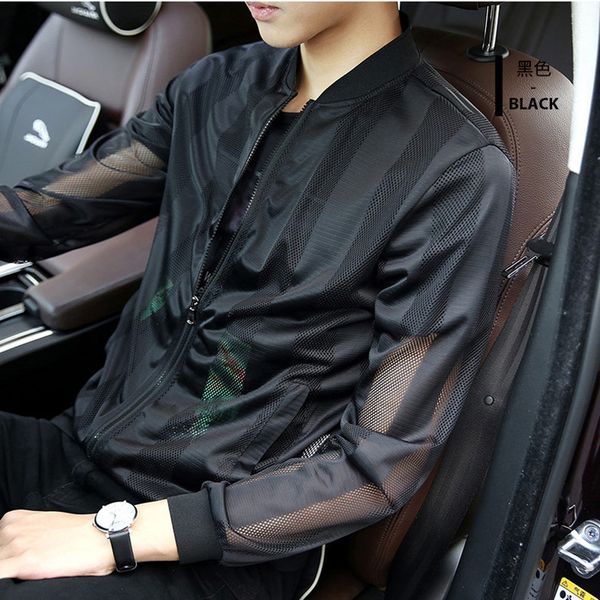 sun clothes men's handsome sports casual breathable shirt summer jacket trend thin section summer slim jacket, Tan;black
sun clothes men's handsome sports casual breathable shirt summer jacket trend thin section summer slim jacket, Tan;black