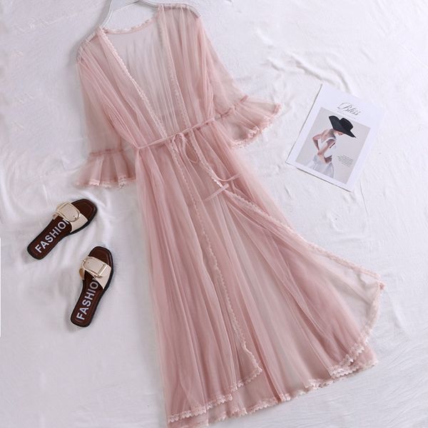 new fashion summer women long lace cardigan blouses white flare sleeve blousas sun protection coat lady thin beach shirts wz870, Black;brown
new fashion summer women long lace cardigan blouses white flare sleeve blousas sun protection coat lady thin beach shirts wz870, Black;brown