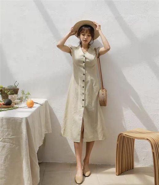 aibeautyer 2020 women summer dress high waist single breasted puff sleeve casual cotton and linen buttons long dress, Black;gray
aibeautyer 2020 women summer dress high waist single breasted puff sleeve casual cotton and linen buttons long dress, Black;gray
