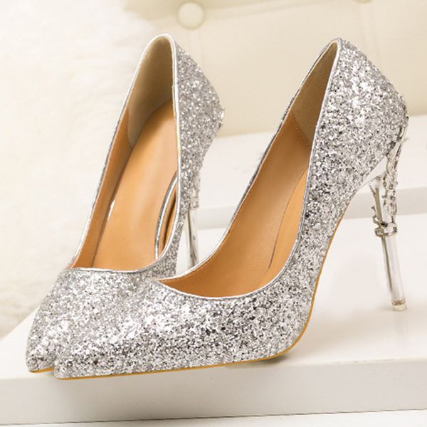 new women thin high heels fashion glitter sequins pumps female 9cm stiletto gold silver red wedding bridal high heel shoes, Black
new women thin high heels fashion glitter sequins pumps female 9cm stiletto gold silver red wedding bridal high heel shoes, Black