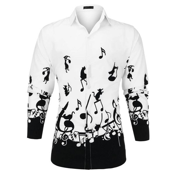 halloween new printed musical notes shirts fashion plus size long sleeved blouse plus size breathable elasticity dailywear, White;black
halloween new printed musical notes shirts fashion plus size long sleeved blouse plus size breathable elasticity dailywear, White;black