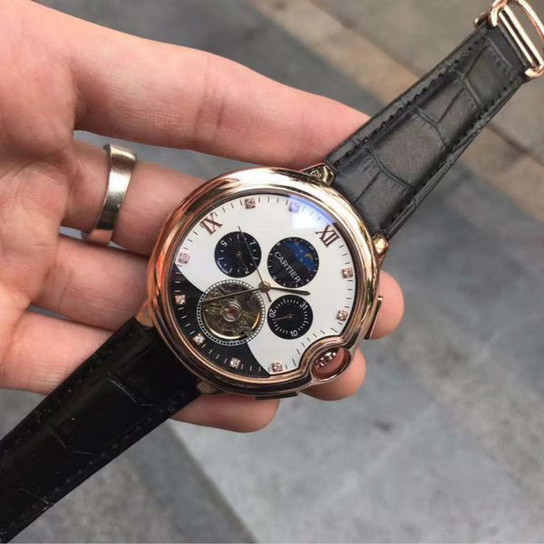 2019 Skeleton Tourbillon механические часы Автоматическая Мужчины Классический розового зо
2019 Skeleton Tourbillon механические часы Автоматическая Мужчины Классический розового зо