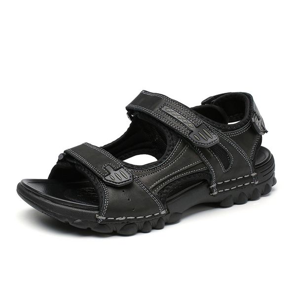 vintage classcial mens sandals italian genuine leather beach summer shoes men casual trend comfortable breathable moccasins male, Black
vintage classcial mens sandals italian genuine leather beach summer shoes men casual trend comfortable breathable moccasins male, Black