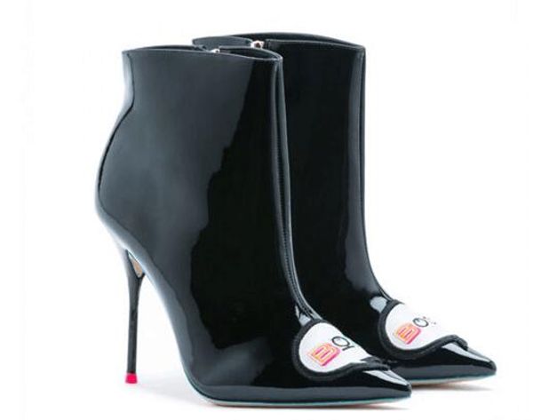 sophia webster women's leather boots, pointy embroidery letters decorative high height martin boots, size: 34-42, black
sophia webster women's leather boots, pointy embroidery letters decorative high height martin boots, size: 34-42, black