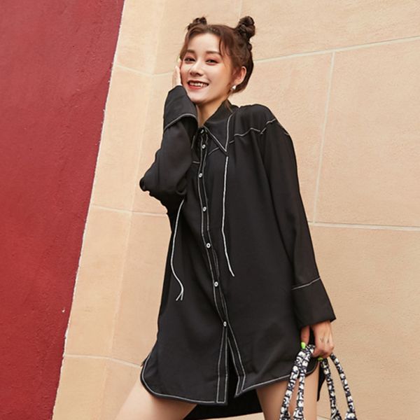 lanmrem 2019 doll collar bright line shirt female autumn new korean version of the loose retro temperament pc160, White
lanmrem 2019 doll collar bright line shirt female autumn new korean version of the loose retro temperament pc160, White