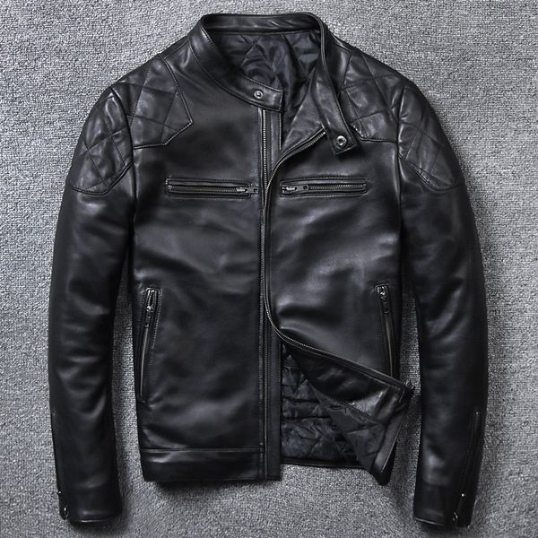 jacket 2020 sheepskin men's slim fit motorcycle clothing fashion stand collar short black genuine leather coat male
jacket 2020 sheepskin men's slim fit motorcycle clothing fashion stand collar short black genuine leather coat male
