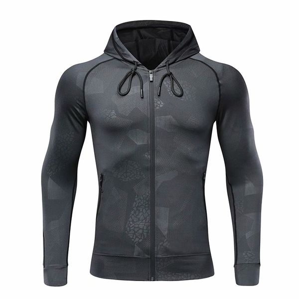 men running jacket sports fitness long sleeves hooded tight gym soccer basketball outdoor training run jogging camouflage, Black;red
men running jacket sports fitness long sleeves hooded tight gym soccer basketball outdoor training run jogging camouflage, Black;red