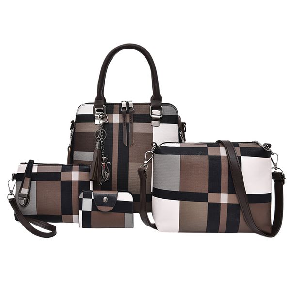 women contain fashion plaid shoulder women 2021 handbag packages bags bag four for composite bag bolso#h30 larnk, Red;black
women contain fashion plaid shoulder women 2021 handbag packages bags bag four for composite bag bolso#h30 larnk, Red;black